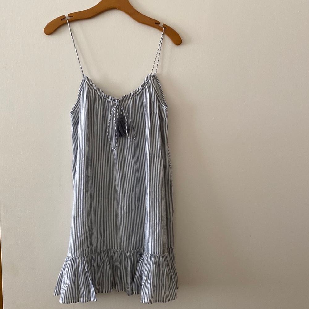 Sezane summer striped dress never worn
